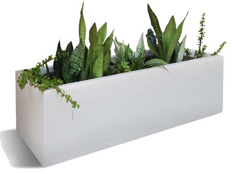 Montserrat Metal Rectangular Planter Box – 48″l x 14″w x 12″h